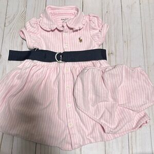 Ralph Lauren polo dress and bloomers 9m